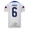 Officiële Voetbalshirt USA Yunus MUSAh 6 Thuis WK 2022 - Heren